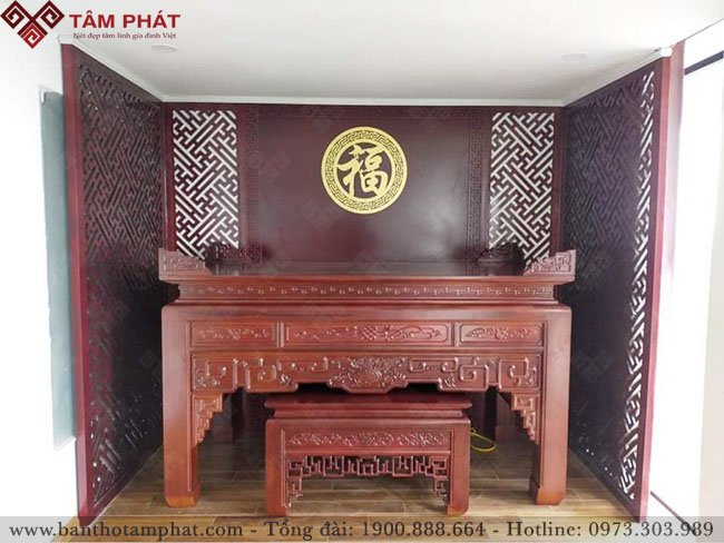 Mẫu bàn thờ phù hợp với nhiều không gian khác nhau