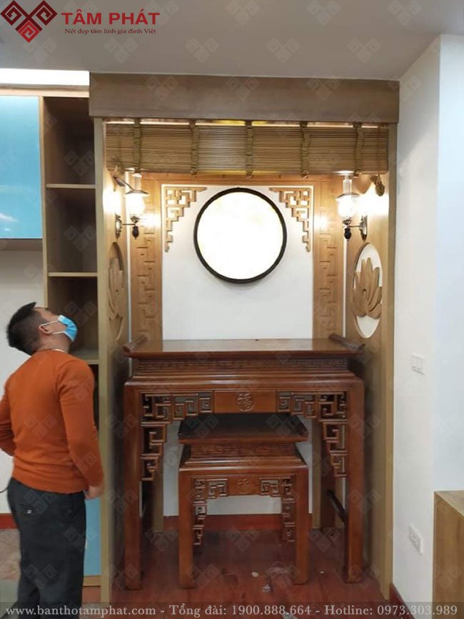 Feedback lắp bàn thờ từ anh Chín chung cư Tân Quy, Quận 7