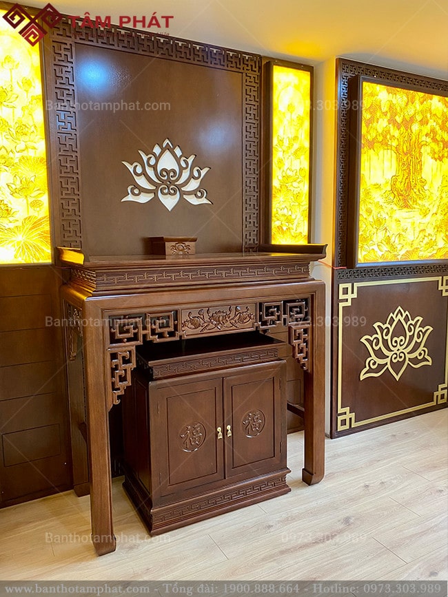 Bàn thờ chung cư đẹp mẫu BT-1141 giá rẻ Tâm Phát