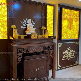 Phòng thờ gia tiên và thờ Phật