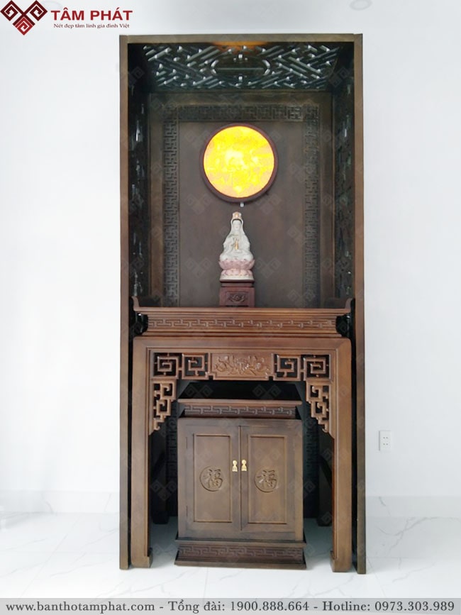 Bàn thờ chung cư đẹp mẫu BT-1141 giá rẻ Tâm Phát