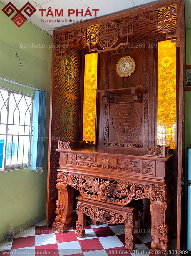 Mẫu sập thờ cho không gian thờ tự vừa và nhỏ ST-1058