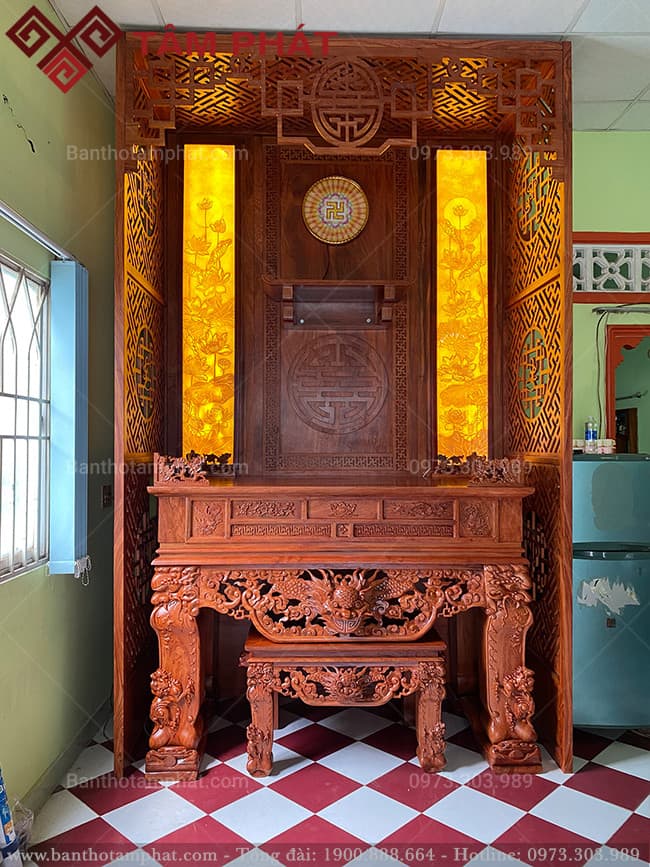 Mẫu sập thờ cho không gian thờ tự vừa và nhỏ ST-1058