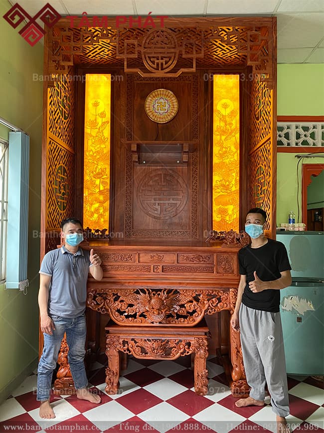 Mẫu sập thờ cho không gian thờ tự vừa và nhỏ ST-1058