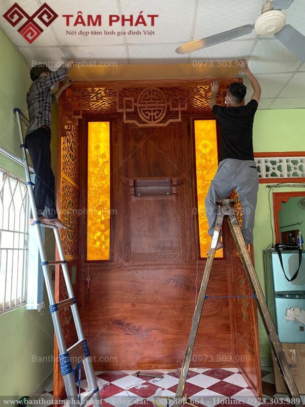 Thi công lắp đặt phòng thờ