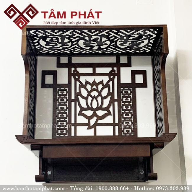 Vách ngăn bàn thờ treo có nhiều kích thước khác nhau