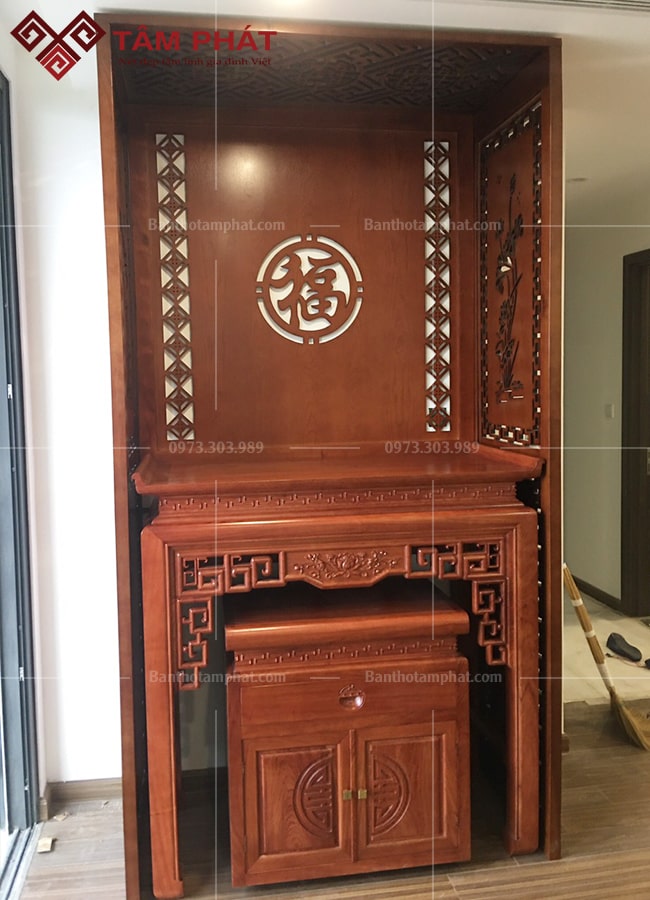 Mẫu phòng thờ BT-1140 cho không gian nhà chung cư