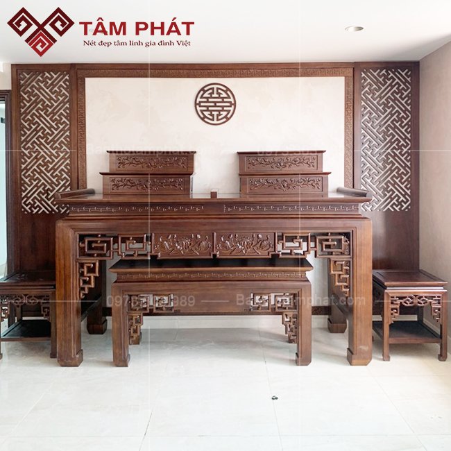 Bàn thờ 3 tầng thiết kế đa dạng