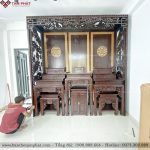 Bàn thờ 3 tầng thường sử dụng cho không gian thờ Phật hoặc gia tiên