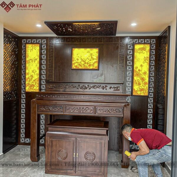 Phòng thờ đẹp đơn giản mẫu BT-1151