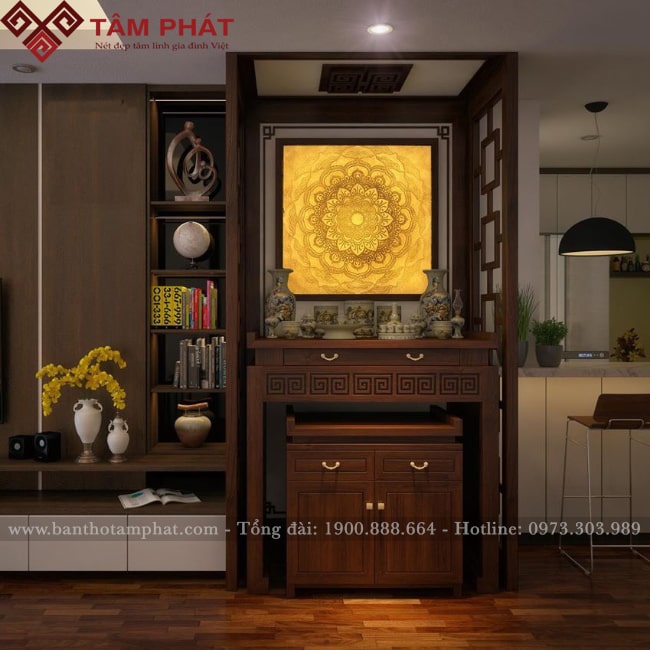 Tranh trúc chỉ trang trí cho bàn thờ chung cư