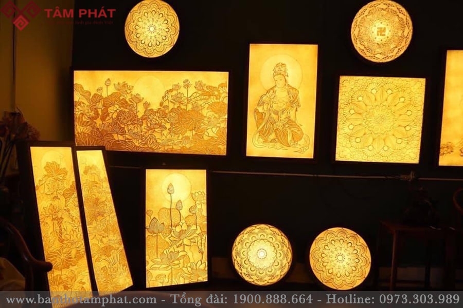 Tranh trúc chỉ được sử dụng nhiều trong trang trí không gian thờ hiện nay