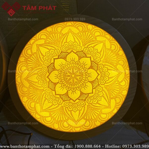 Tranh trúc chỉ tròn Mandala mẫu TC6602