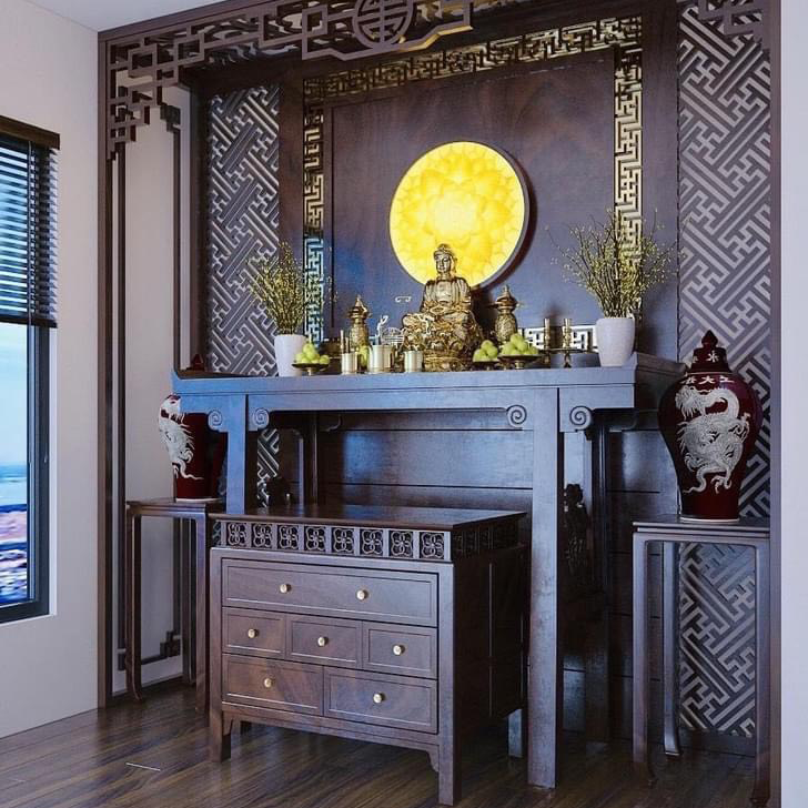 mẫu tủ thờ đơn giản
