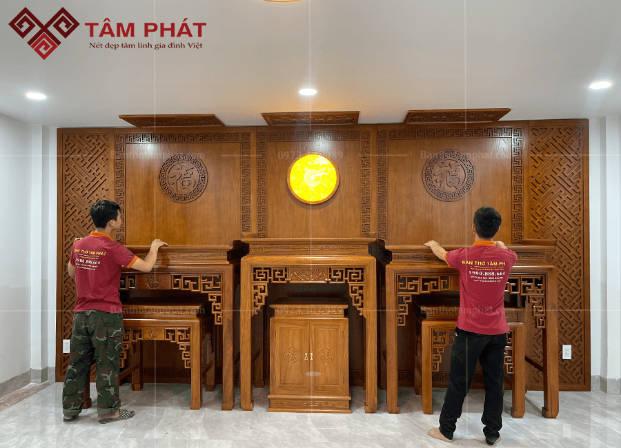 Phòng thờ gia tiên Nội Ngoại và thờ Phật BT-1158