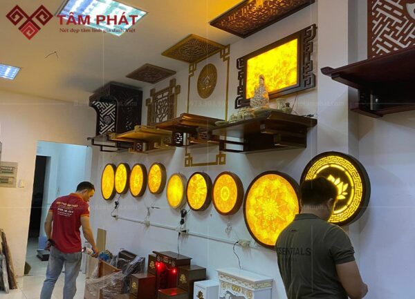Tranh trúc chỉ tròn được Tâm Phát sản xuất rất nhiều mẫu mã