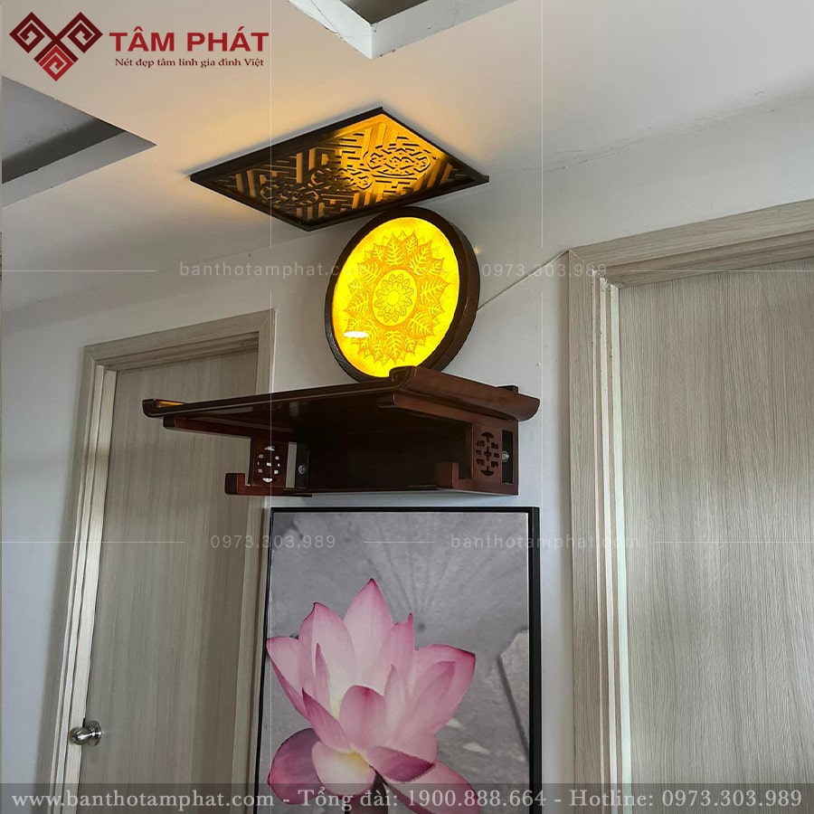 Tranh lá bồ đề mạng lại bình an, may mắn cho gia chủ