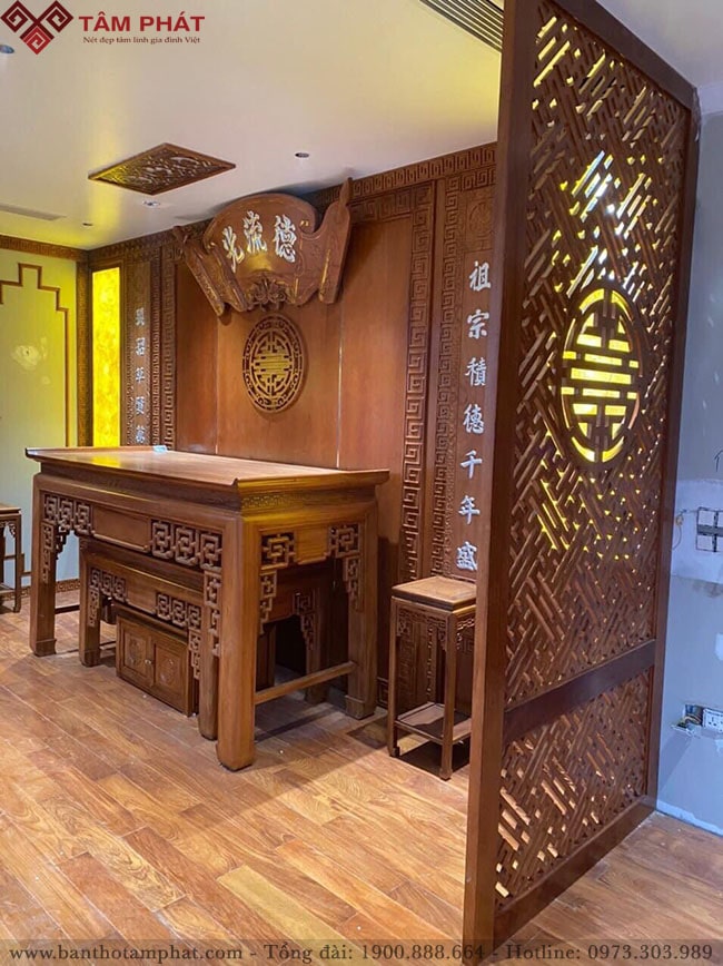 Mẫu phòng thờ đẹp BT-1181