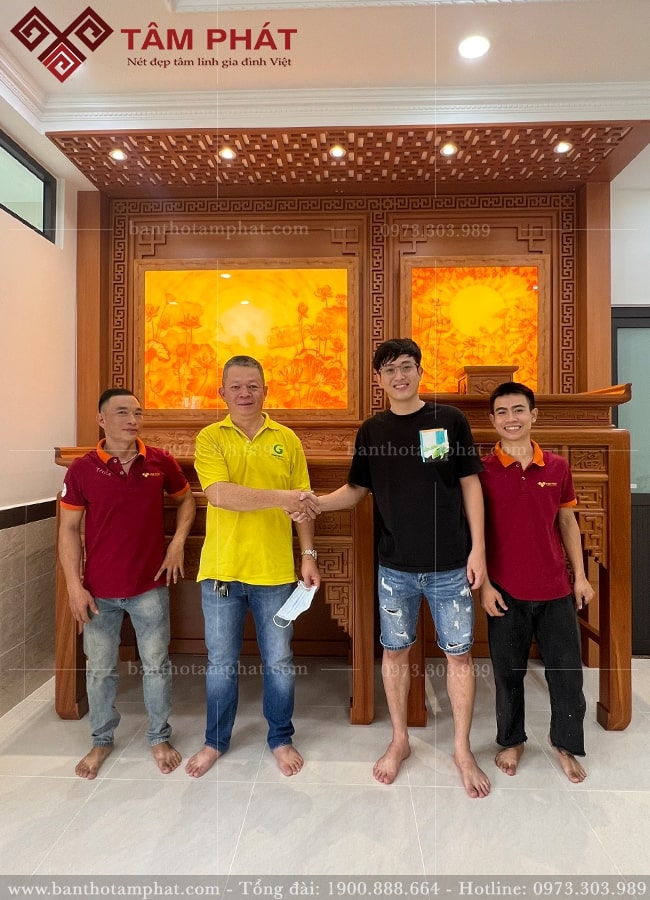 Mẫu Bàn Thờ Phật Bằng Gỗ Tâm Phát