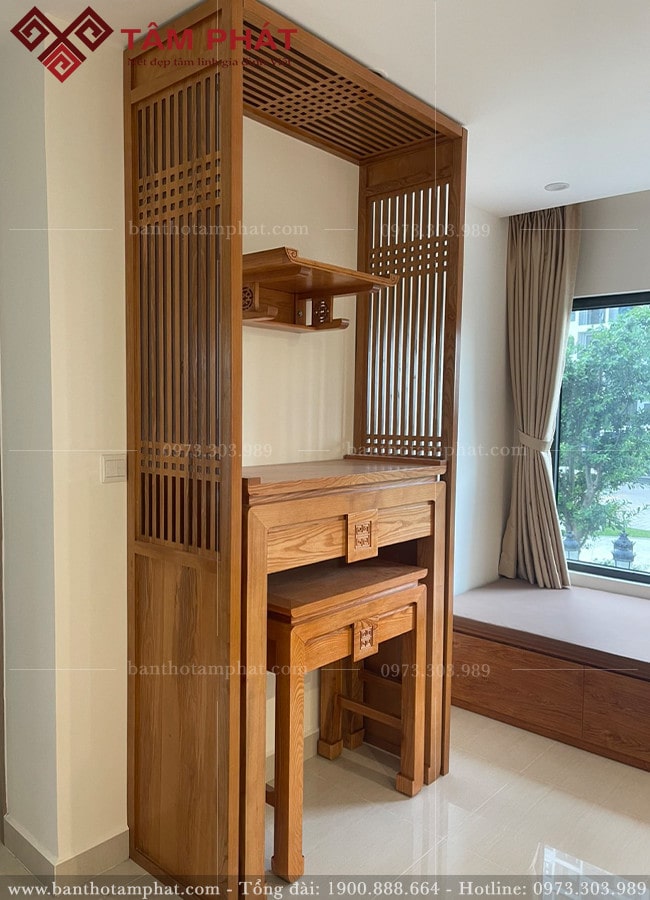 Bàn thờ đứng chung cư đa dạng kích thước