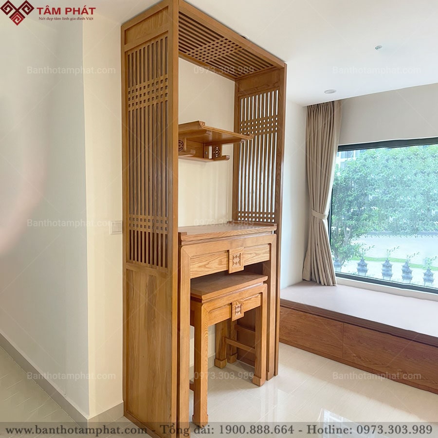 Phòng thờ chung cư đơn giản BT-1120 Tâm Phát