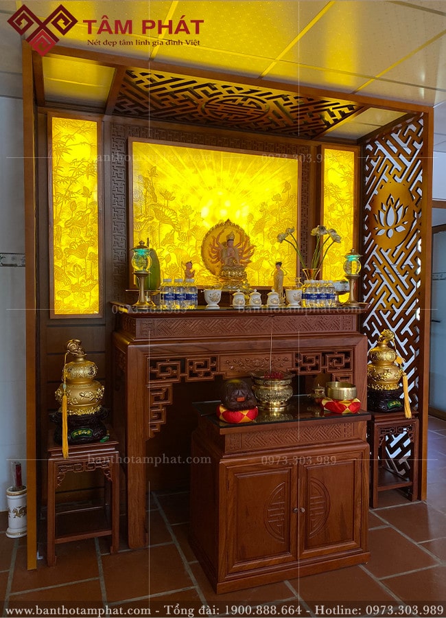 Mẫu phòng thờ Phật đẹp BT-1191