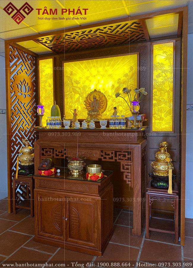 Mẫu phòng thờ Phật đẹp BT-1191