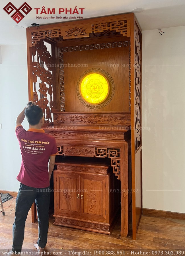 Mẫu phòng thờ đơn giản BT-1190