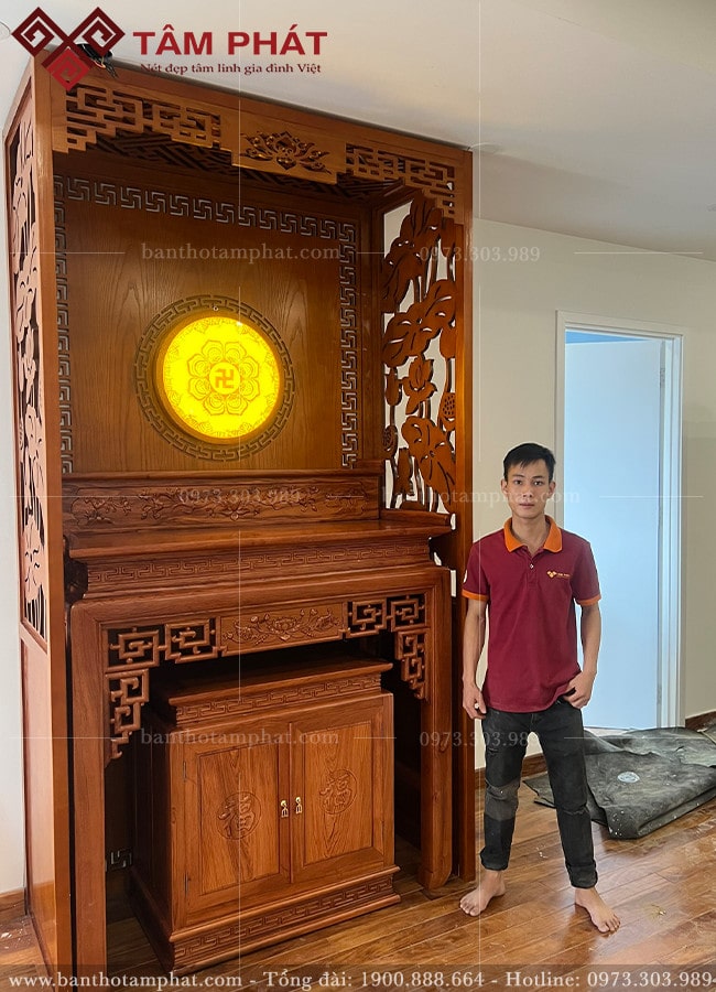 Mẫu phòng thờ đơn giản BT-1190