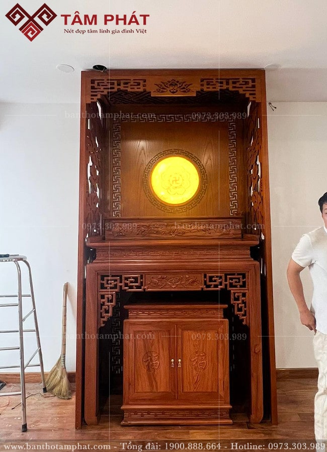 Mẫu phòng thờ đơn giản BT-1190