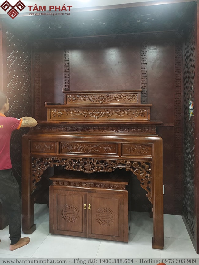 Mẫu bàn thờ tam cấp BT-1189