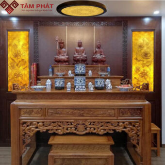 Mẫu bàn thờ 3 tầng, 3 cấp BT-1189