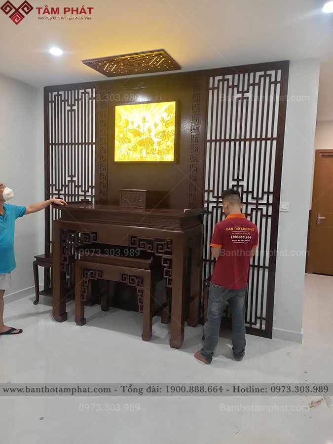 Mẫu phòng thờ được rất nhiều khách hàng lựa chọn