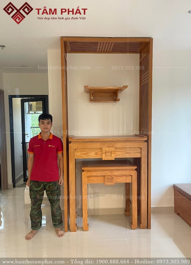 Phòng thờ chung cư đơn giản BT-1120 Tâm Phát