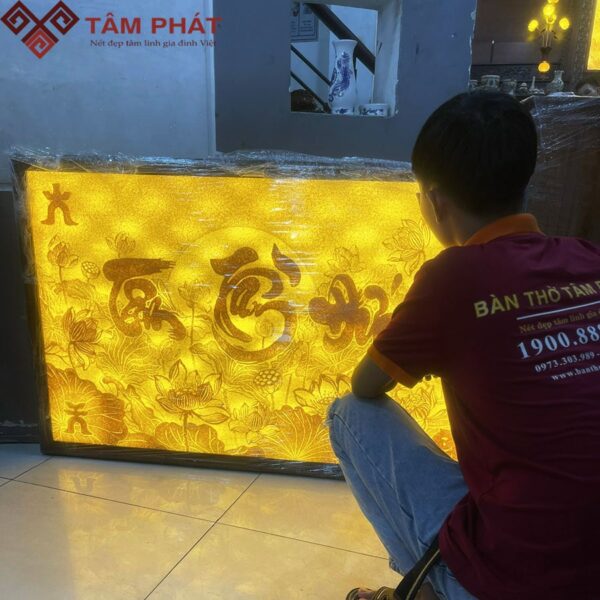 Tranh trúc chỉ phòng thờ Tâm Tầm Đức mẫu TC6676