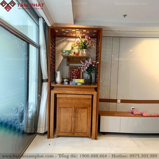 Bàn thờ Cửu Huyền và thờ Phật tại chung cư BT-1215