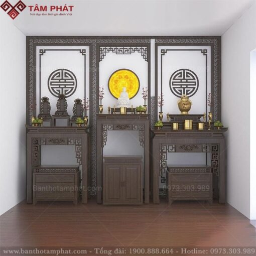 Mẫu phòng thờ thiết kế đơn giản BT-1216
