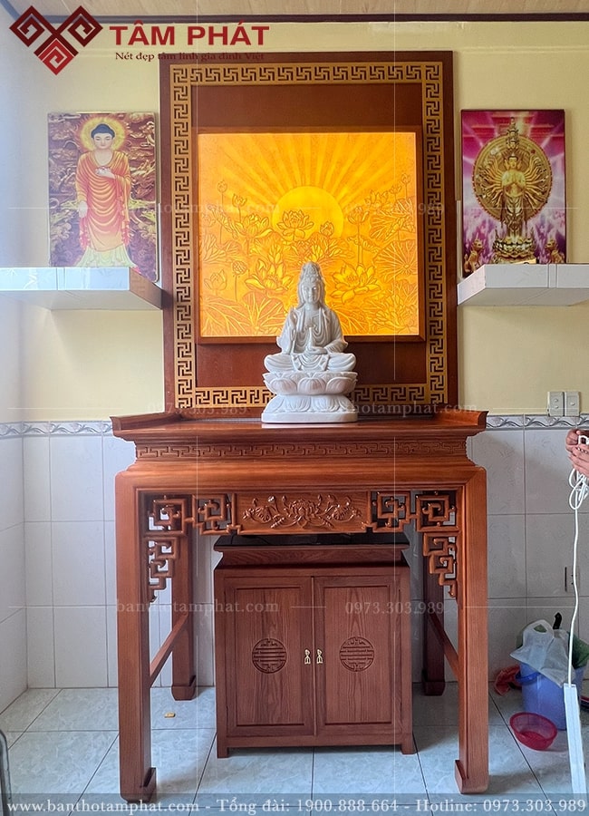 Bàn thờ Phật sang trọng BT-1242 Tâm Phát