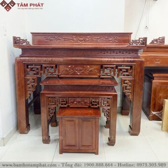Bàn thờ 3 cấp gỗ Gụ BT-1233