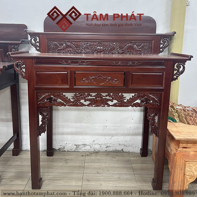 Bàn thờ 2 cấp gỗ Căm Xe