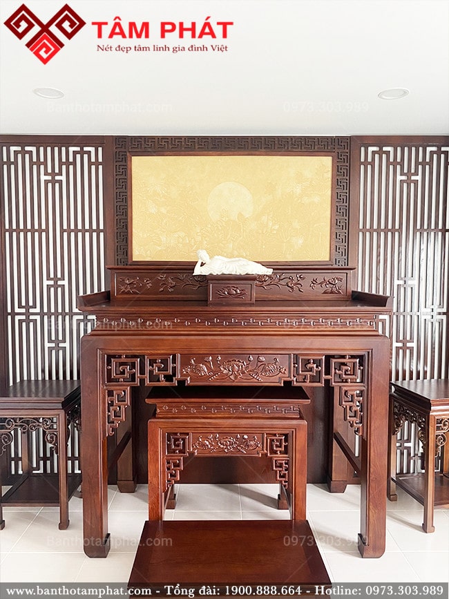 Phòng thờ Phật sang trọng BT-1232 tâm Phát