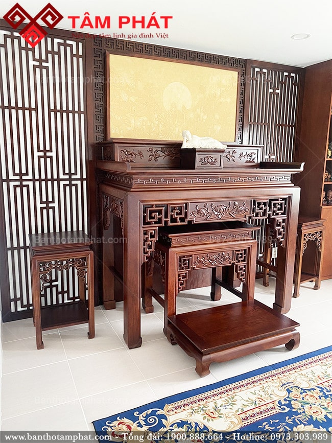 Phòng thờ Phật sang trọng BT-1232 tâm Phát