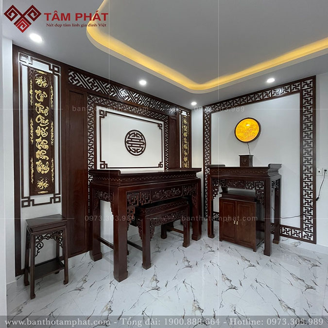 Phòng thờ Phật và gia tiên BT-1230 Tâm Phát