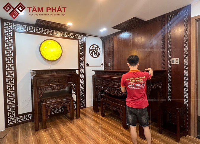 Phòng thờ Phật và gia tiên BT-1230 Tâm Phát