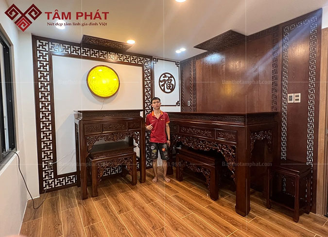 Phòng thờ Phật và gia tiên BT-1230 Tâm Phát