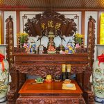 Sập thờ chạm rồng đường nét sắc sảo