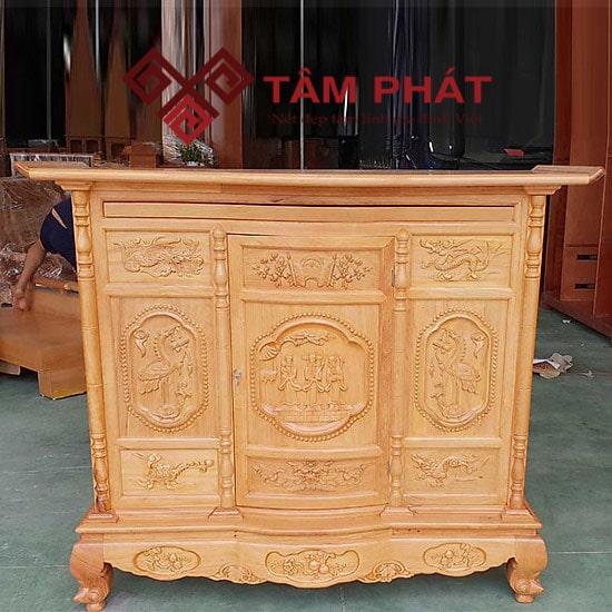 Tủ thờ tam đa gỗ Gõ cao cấp TU-5008