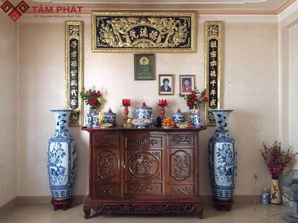 Tủ thờ tam đa gỗ Gõ cao cấp TU-5008