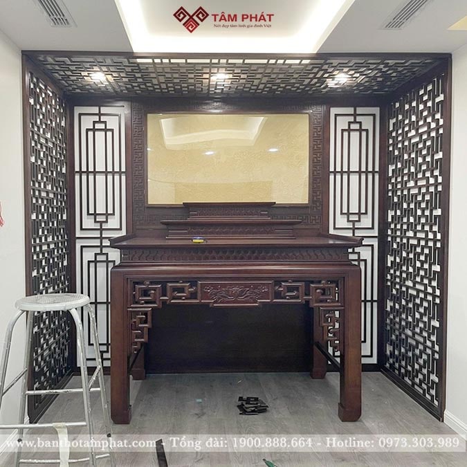 Mẫu bàn thờ 3 tầng đẹp BT-1246 Tâm Phát