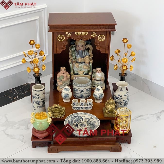 Bàn thờ ông địa thần tài hiện đại BTT-3346